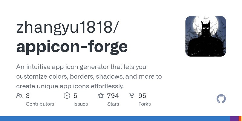 GitHub - zhangyu1818/appicon-forge: An intuitive app icon generator that lets you customize colors, borders, shadows, and more…