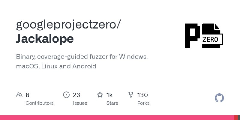 GitHub - googleprojectzero/Jackalope: Binary, coverage-guided fuzzer for Windows, macOS, Linux and Android