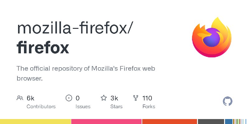 GitHub - mozilla-firefox/firefox: The official repository of Mozilla's Firefox web browser.