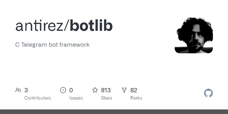 GitHub - antirez/botlib: C Telegram bot framework