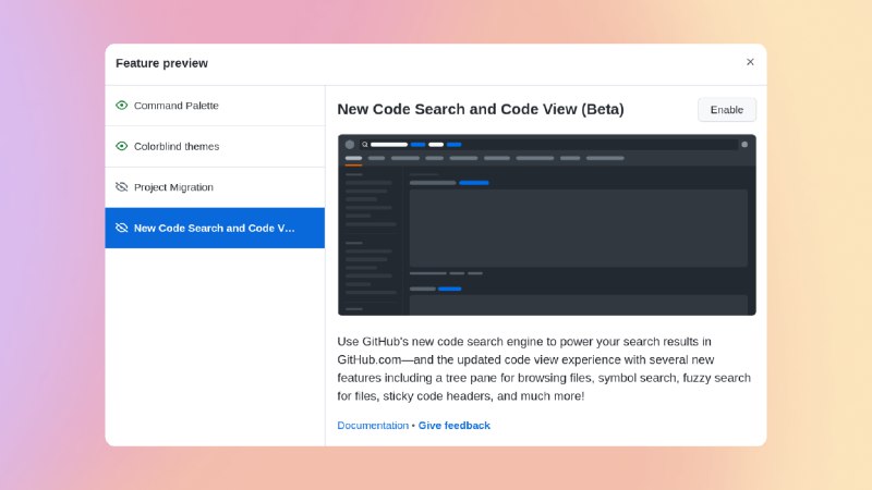 No more waitlist – code search and code view are available to all in public beta · GitHub Changelog