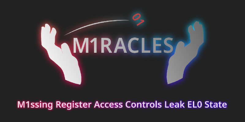 M1RACLES: An Apple M1 Vulnerability
