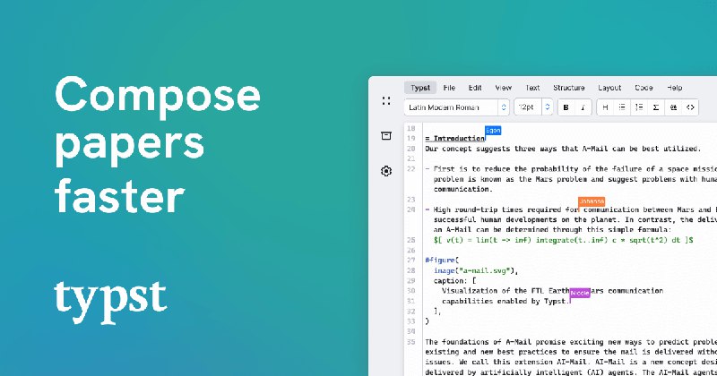 Typst: Compose papers faster
