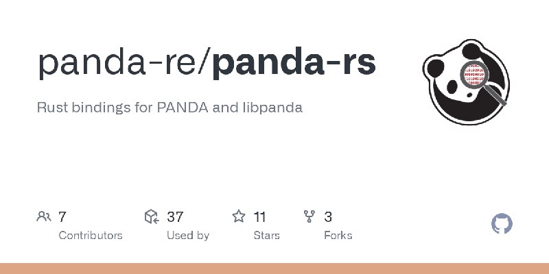 GitHub - panda-re/panda-rs: Rust bindings for PANDA and libpanda