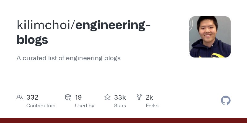 GitHub - kilimchoi/engineering-blogs: A curated list of engineering blogs