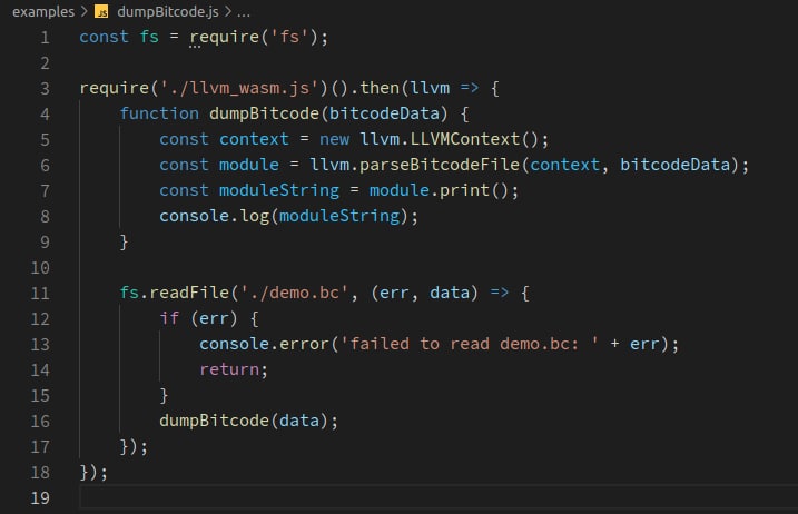 #llvm_inspectorLLVM 已经能够无缝编译至 WASM，并能在 node 中被调用下一步是搓一套 JavaScript-friendly LLVM binding 以及一套 B 端交互 UI 🧐#llvm_inspectorLLVM 已经能够无缝编译至 WASM，并能在 node 中被调用下一步是搓一套 JavaScript-friendly LLVM binding 以及一套 B 端交互 UI 🧐