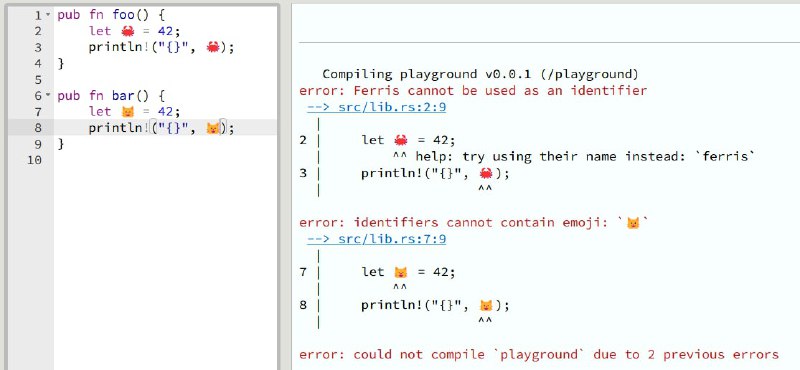 🦀 Ferris cannot be used as an identifier