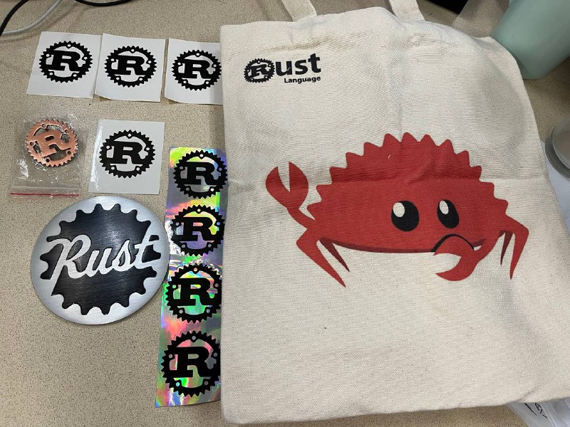 Rust China Conf 参会礼品下来了