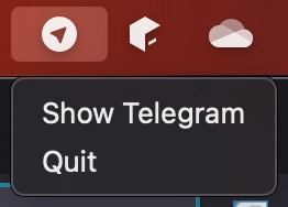 Telegram for macOS 的菜单栏图标上下文菜单真的不合理，日常误点到 Quit，还不带退出前确认